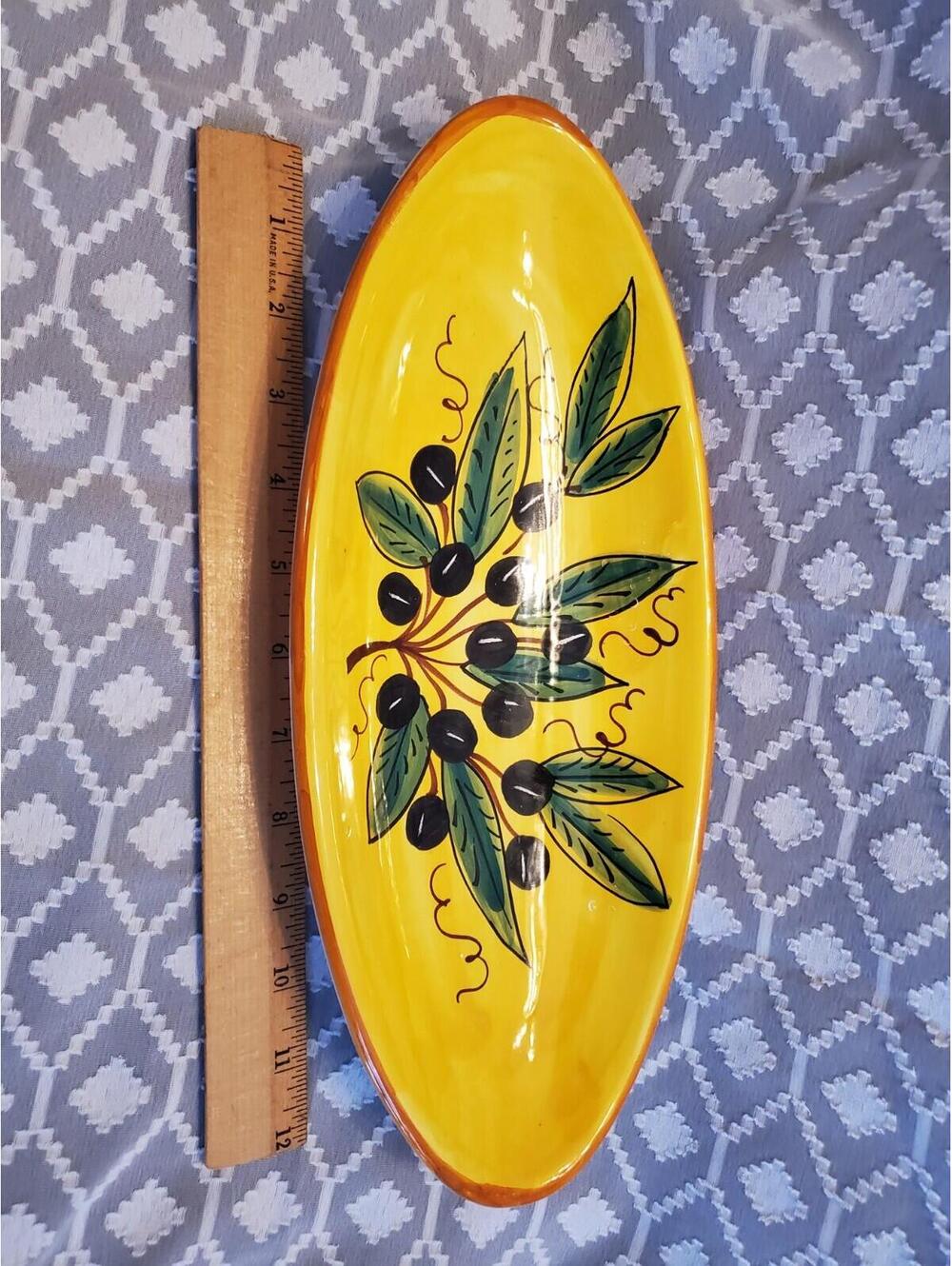 Ceramic Oval Olive Dish